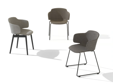 CLASSY 1091M - Fabric chair with armrests by Et al. - view 3